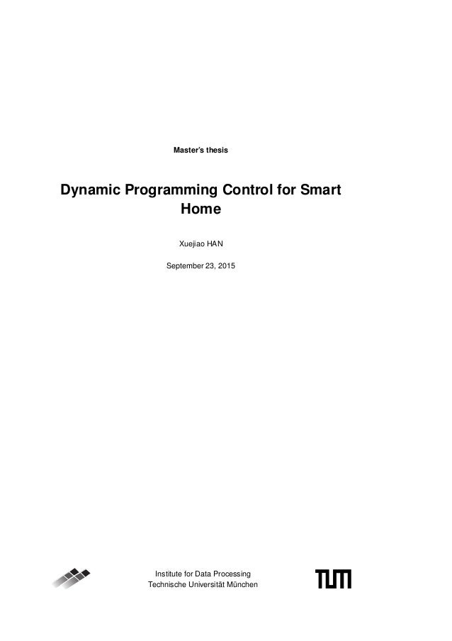Smart home master thesis