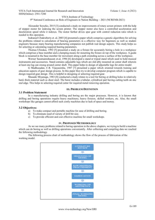 DESIGN AND FABRICATION OF PORTABLE DRILLING AND BORING MACHINE | PDF