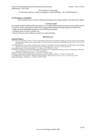 DESIGN AND FABRICATION OF PORTABLE DRILLING AND BORING MACHINE | PDF