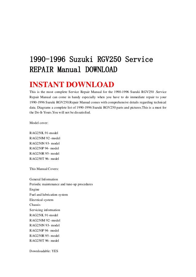 rgv 250 service manual Rgv250 manual | ebay.