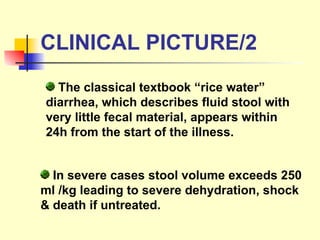 Epidemiology of Cholera in detail with diagrams | PPT