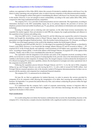 Mergers and Acquisitions in the Context of Globalization | PDF