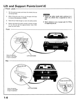 1991 HONDA CIVIC SERVICE MANUAL PDF visual data 8