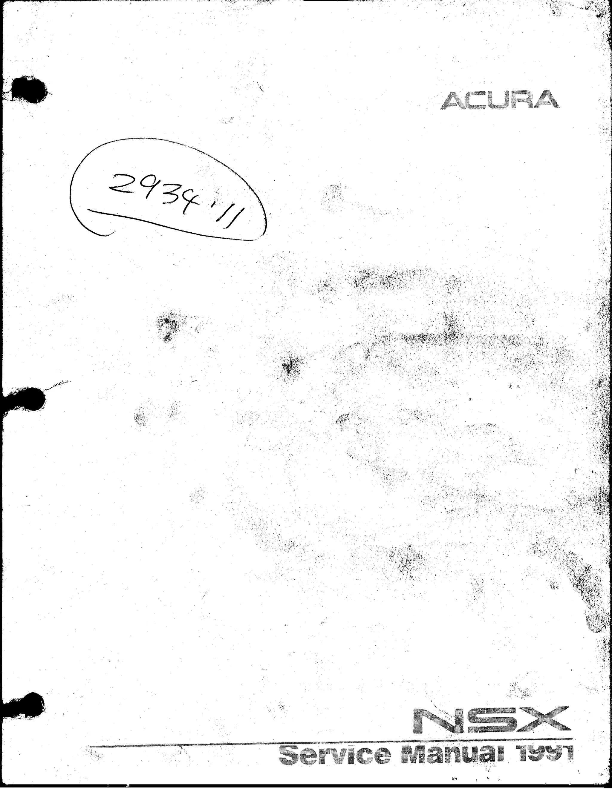 1991 acura nsx service repair manual | PDF