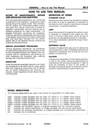 2018 MITSUBISHI PAJERO MAINTENANCE SCHEDULE PDF visual data 4