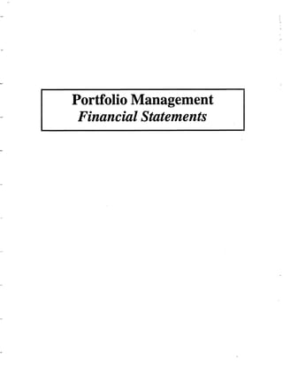 1991 UA PMC Report - Financial Statements