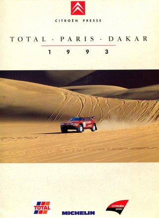 1992.12.28 - Total - Paris - Dakar - Citroën Presse