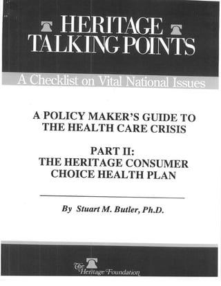 1992 Heritage Consumer Choice Health Plan