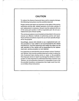 1992 pontiac firebird service repair manual | PDF