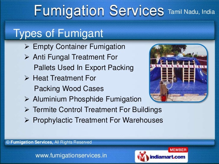 Fumigation by Fumigation Services Chennai