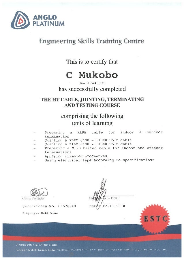 cable jointing certificate.PDF