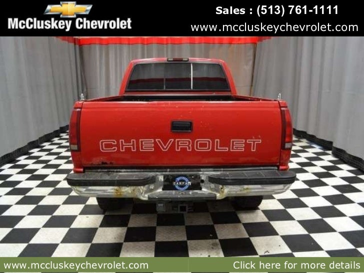 Mccluskey Chevrolet Kings Auto Mall >> Used 1994 Chevrolet C/K 2500 Pickup Truck at Cincinnati & Hamilton, O… Mccluskey Chevrolet Kings Auto Mall >> Used 1994 Chevrolet C/K 2500 Pickup Truck at Cincinnati & Hamilton, O…