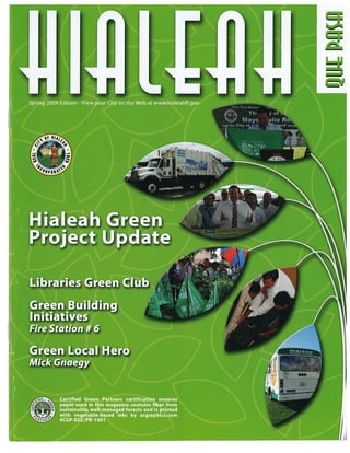 QUE PASA HIALEAH - GREEN ISSUE - SPRING 2009