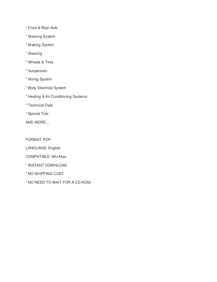 1996 Ford Explorer Repair Manual Download 1996 Ford Explorer Repair Manual Download