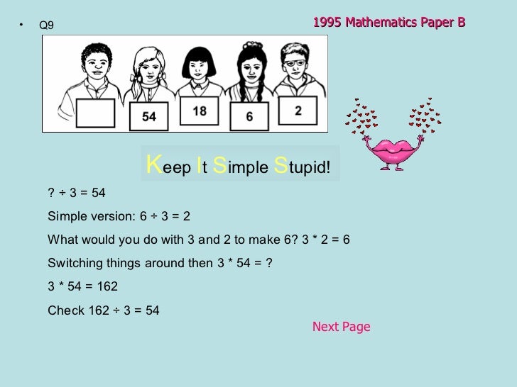 Interactive Voting - 1995 maths paper b