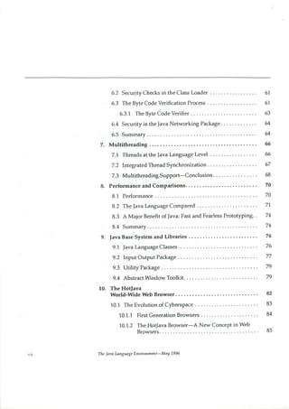 199605   white paper - the java language environment