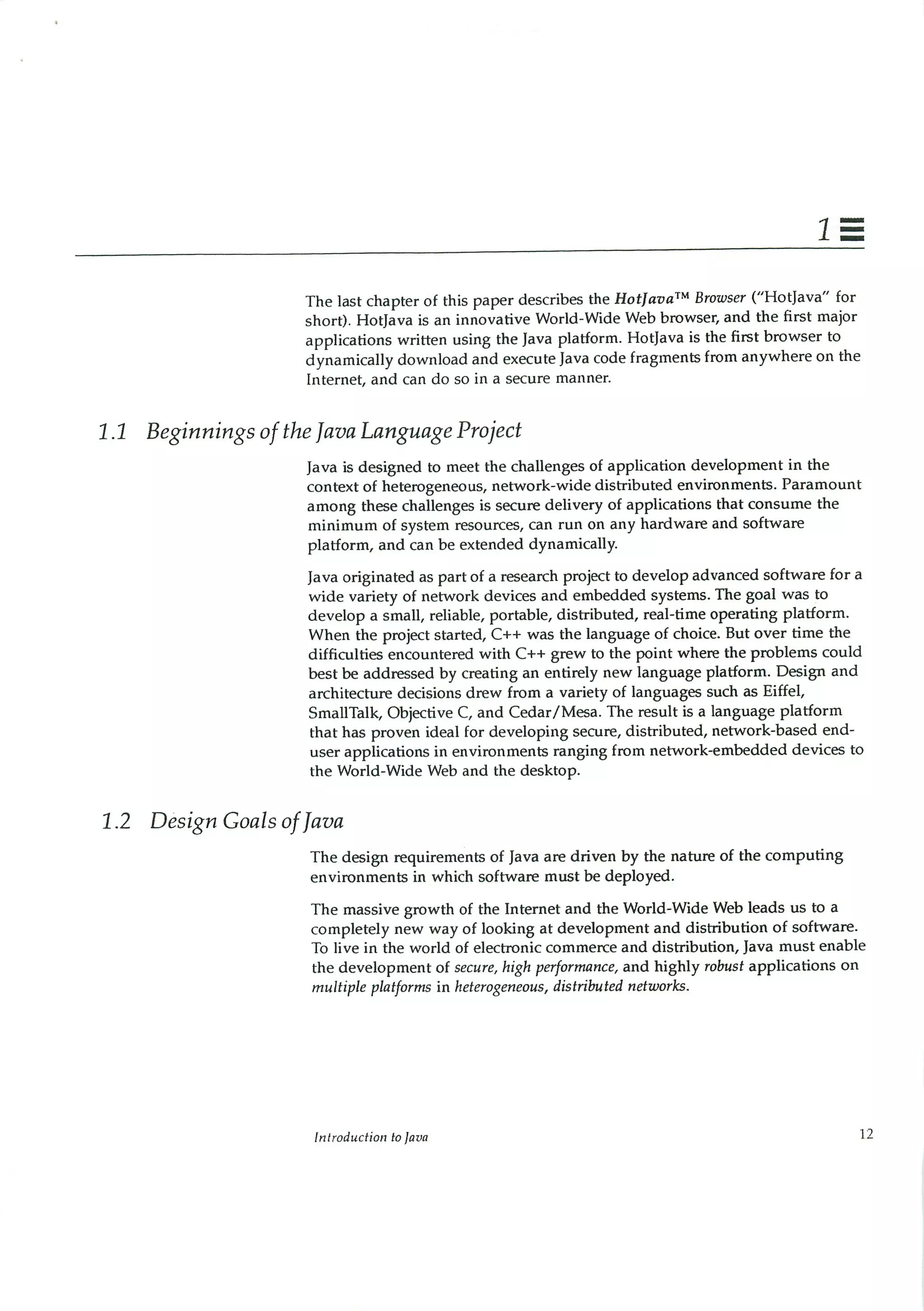 199605   white paper - the java language environment