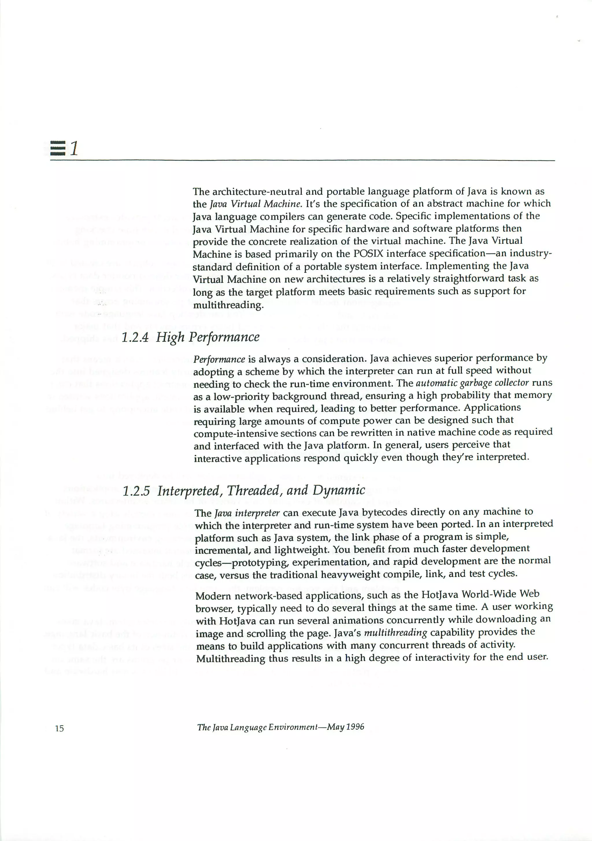199605   white paper - the java language environment