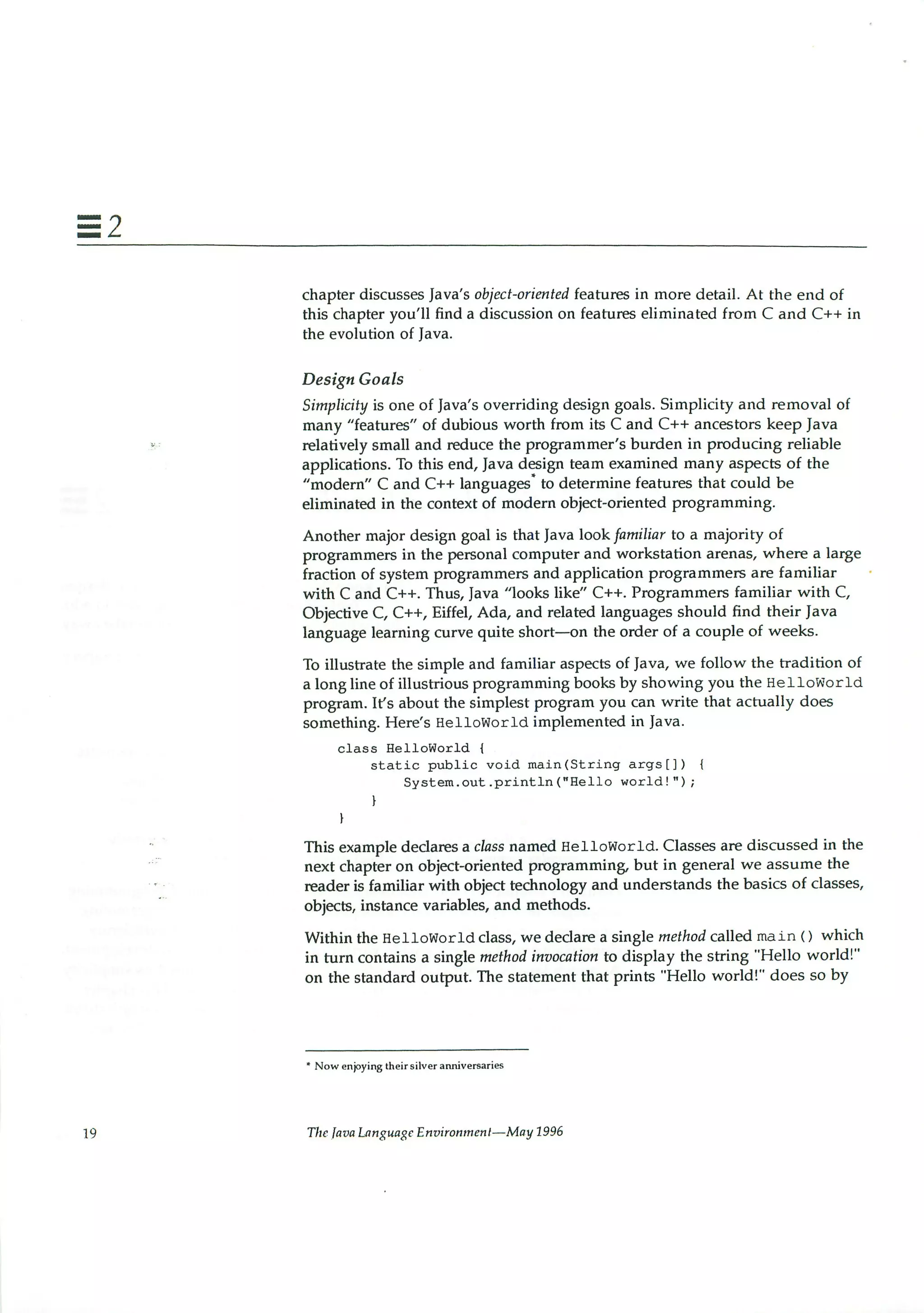 199605   white paper - the java language environment