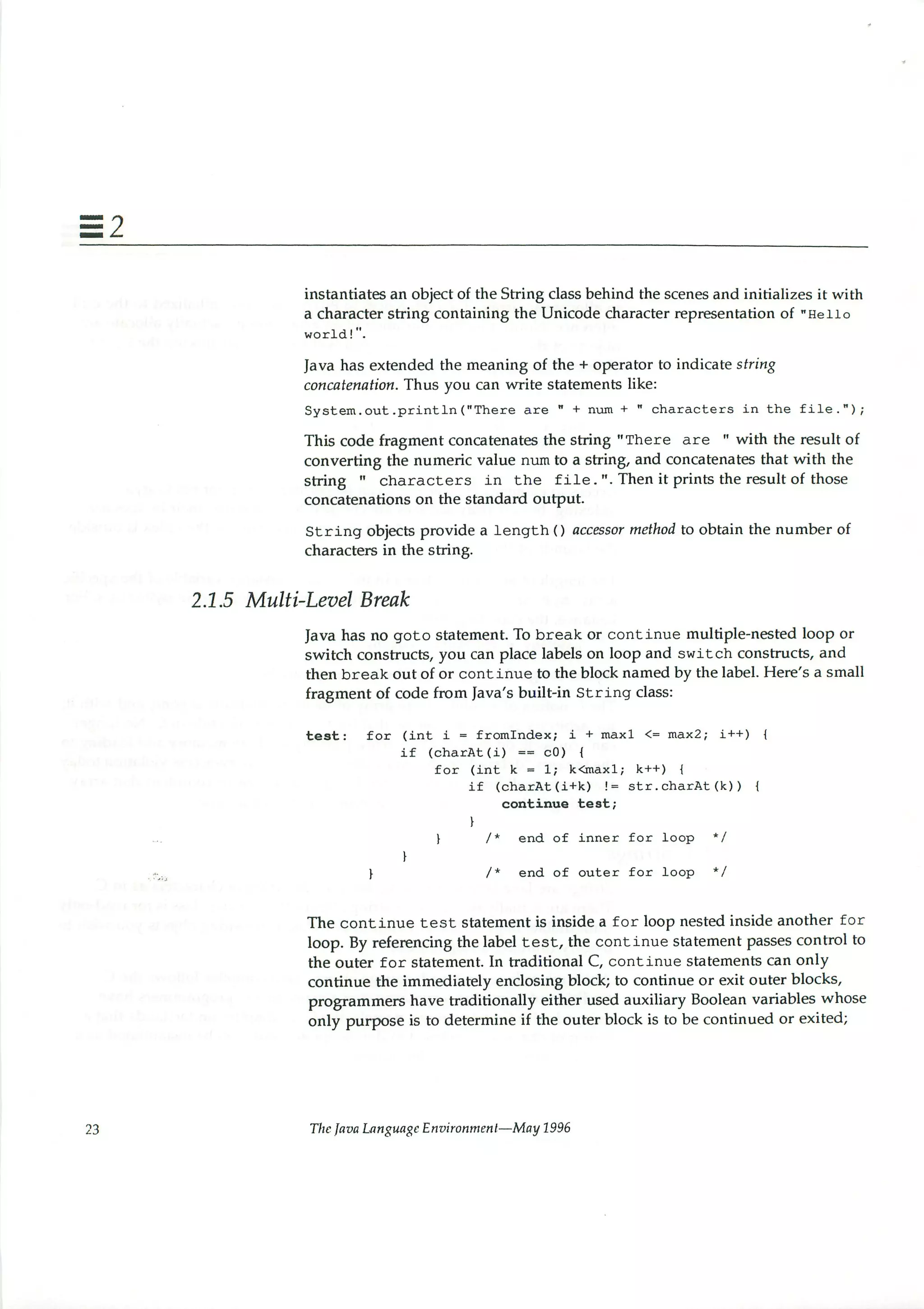 199605   white paper - the java language environment