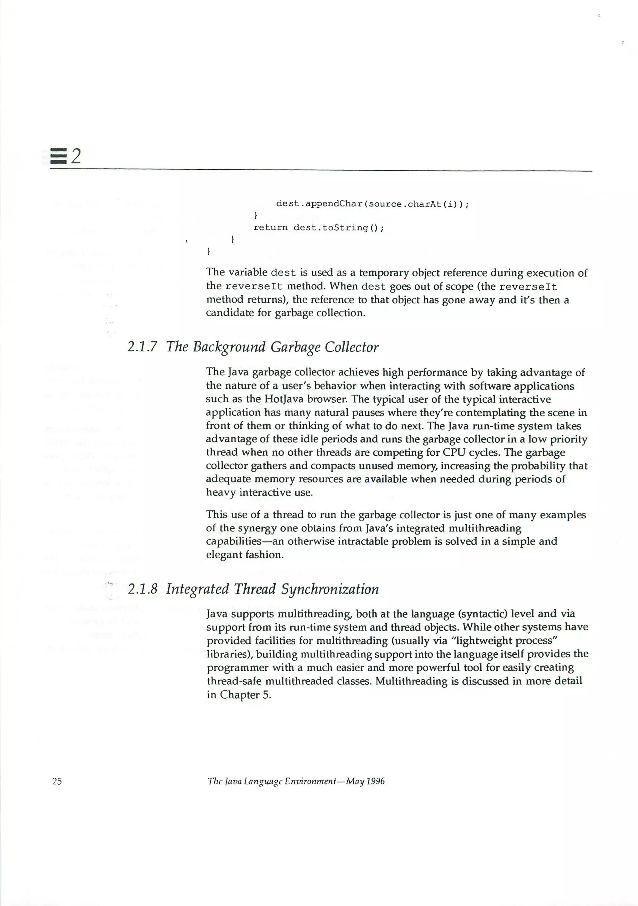 199605   white paper - the java language environment