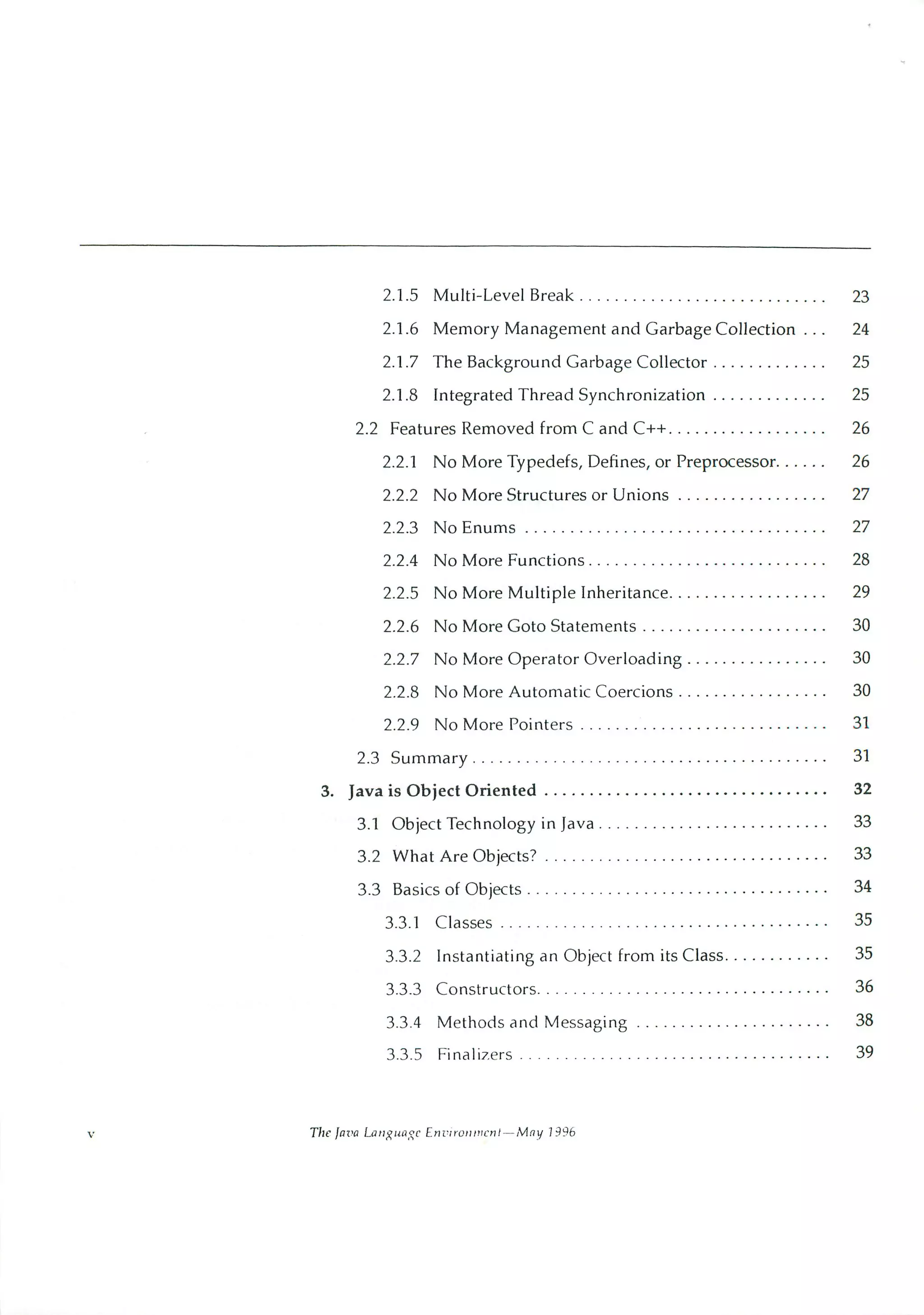 199605   white paper - the java language environment