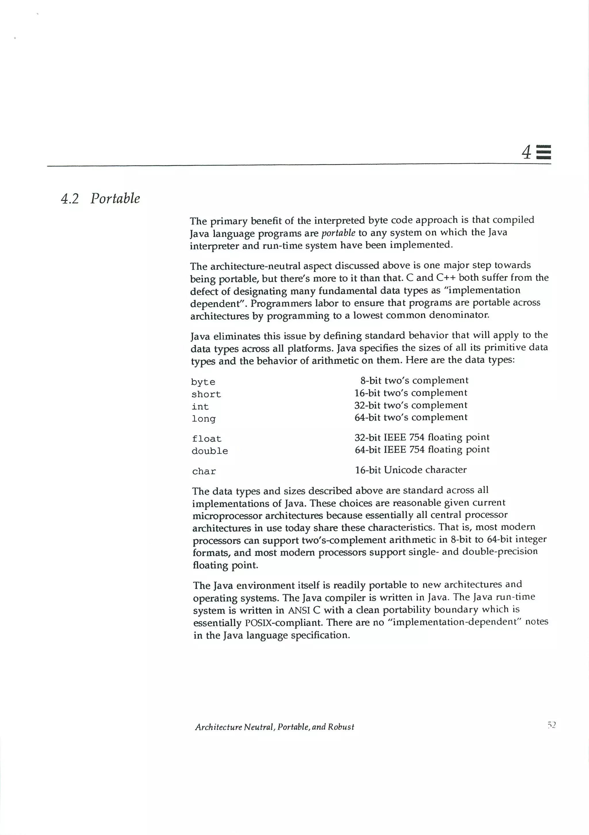 199605   white paper - the java language environment