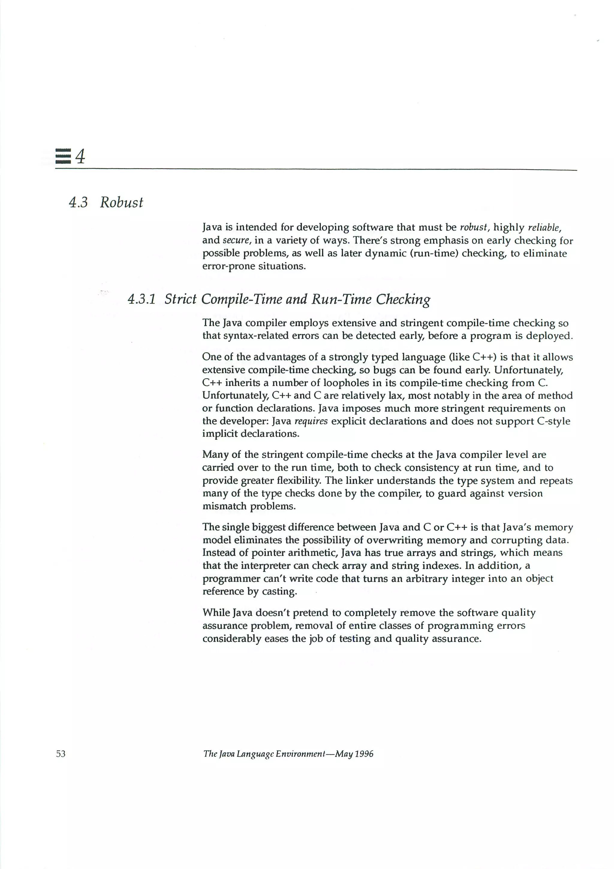 199605   white paper - the java language environment