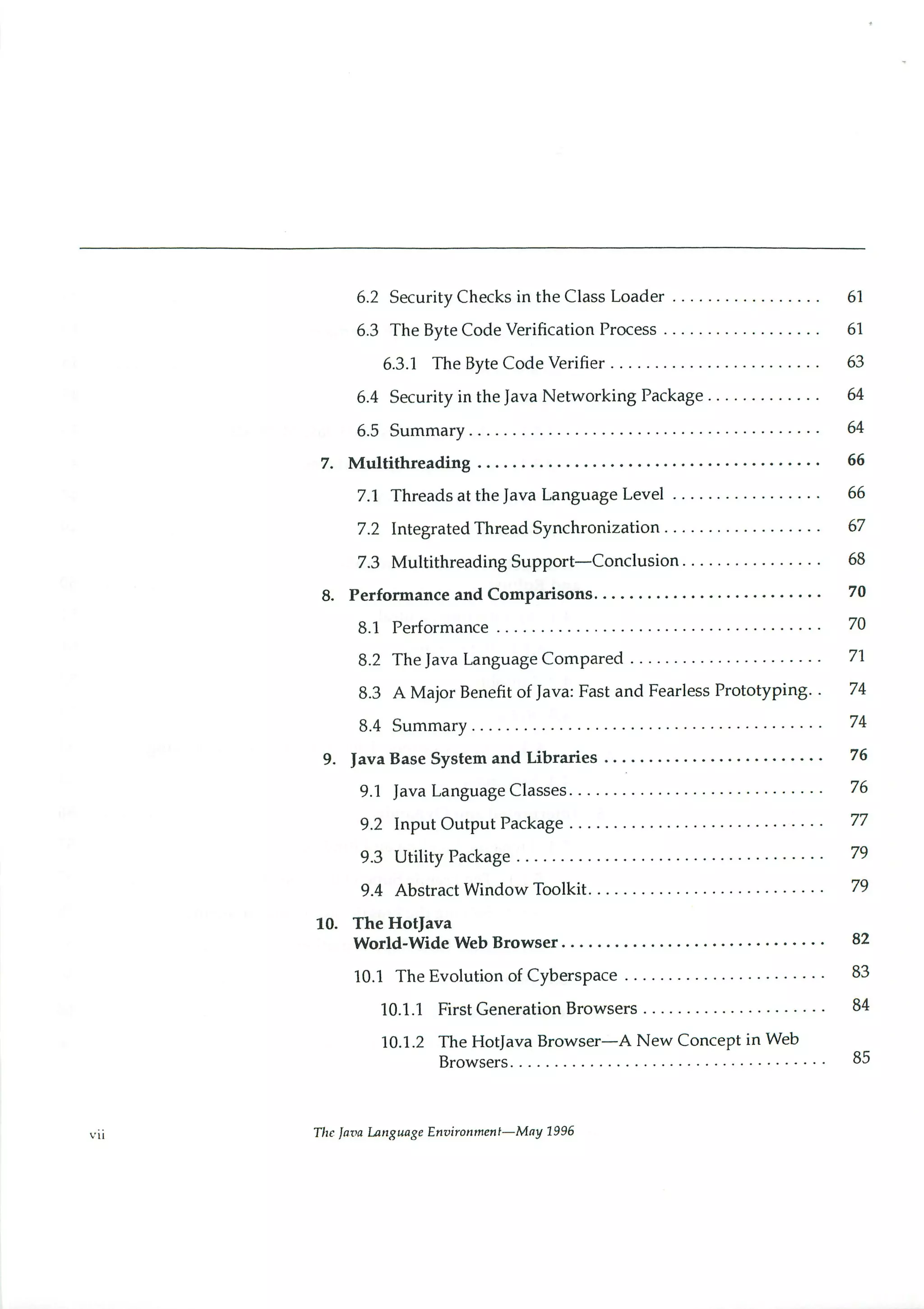 199605   white paper - the java language environment