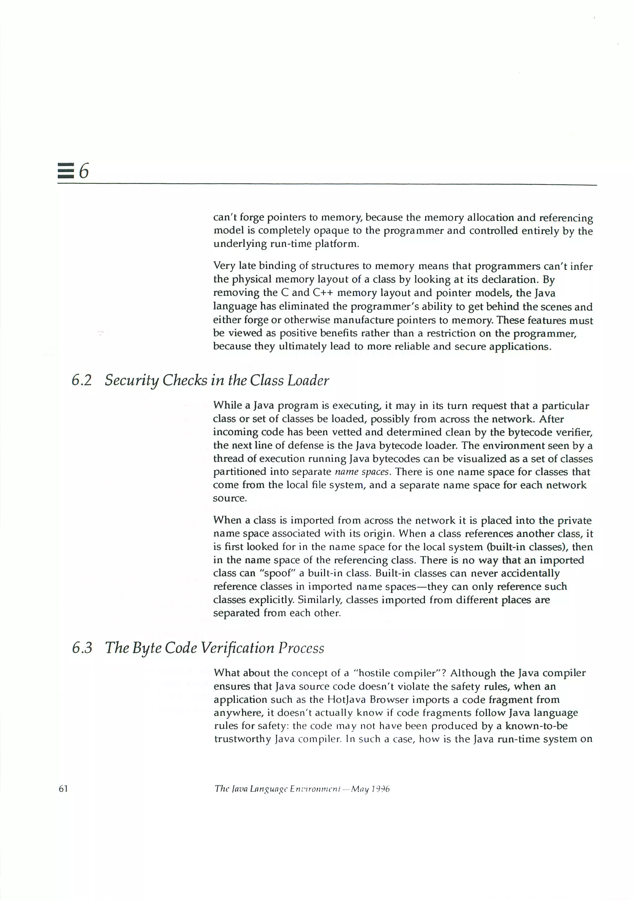 199605   white paper - the java language environment