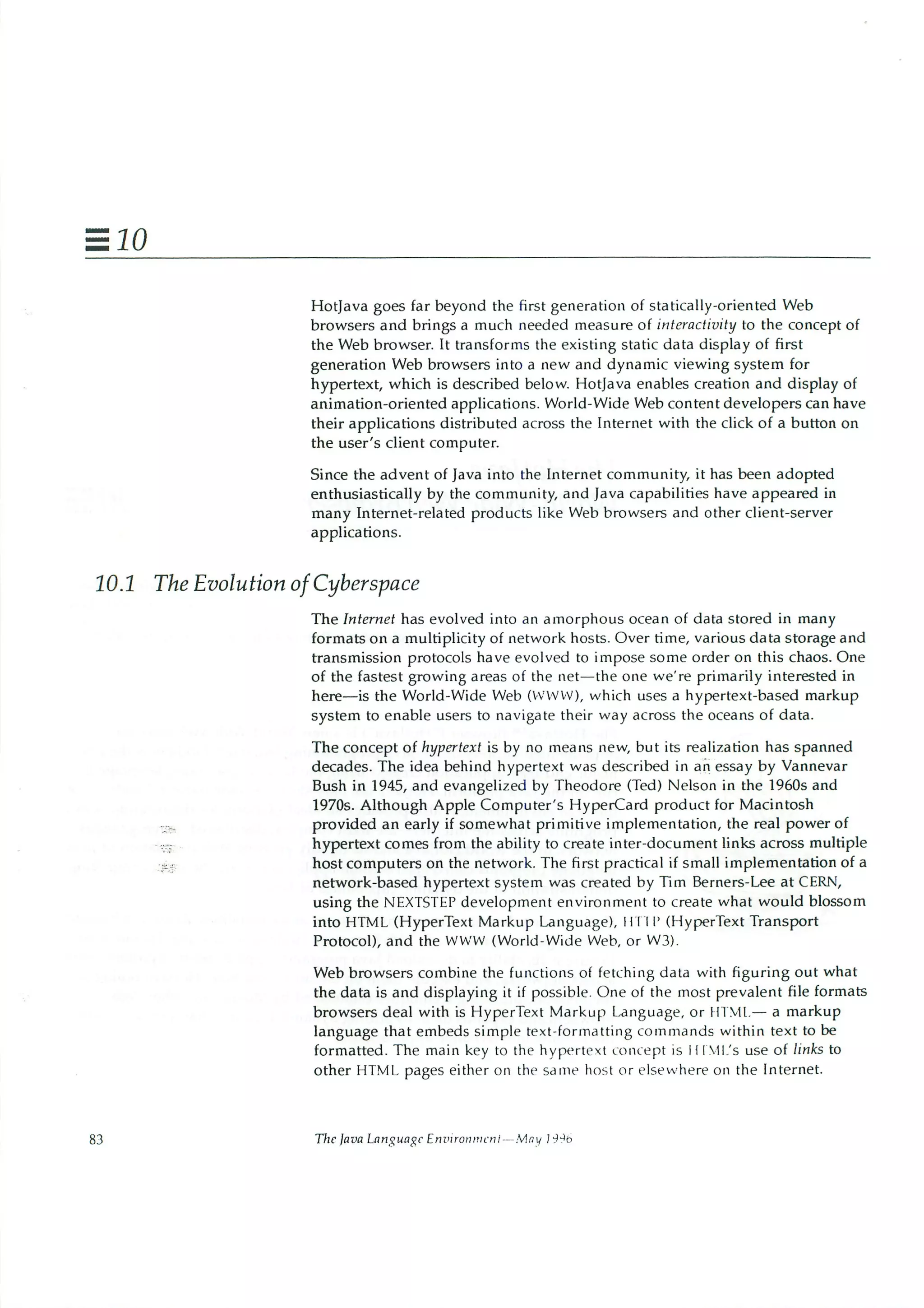 199605   white paper - the java language environment