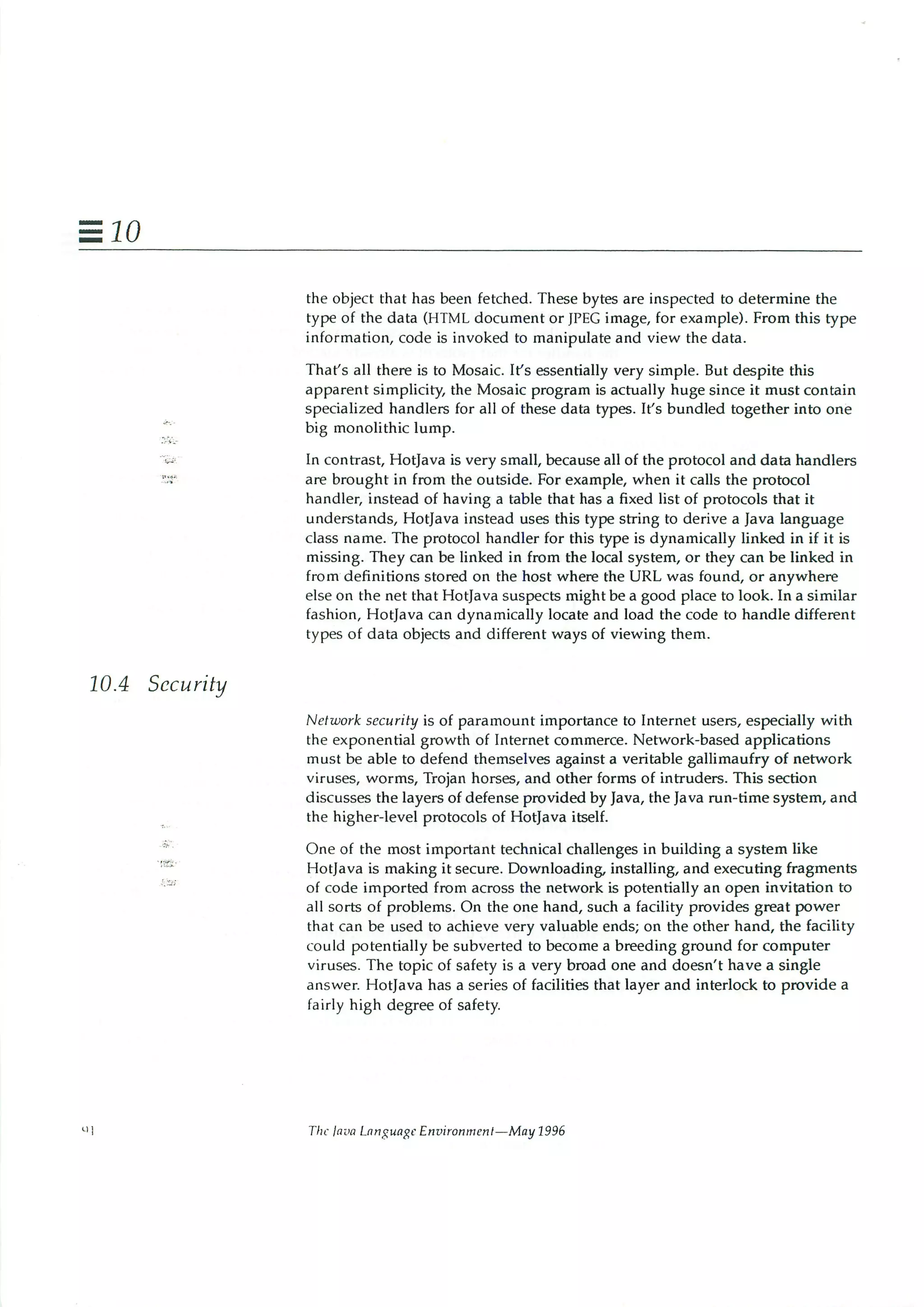 199605   white paper - the java language environment