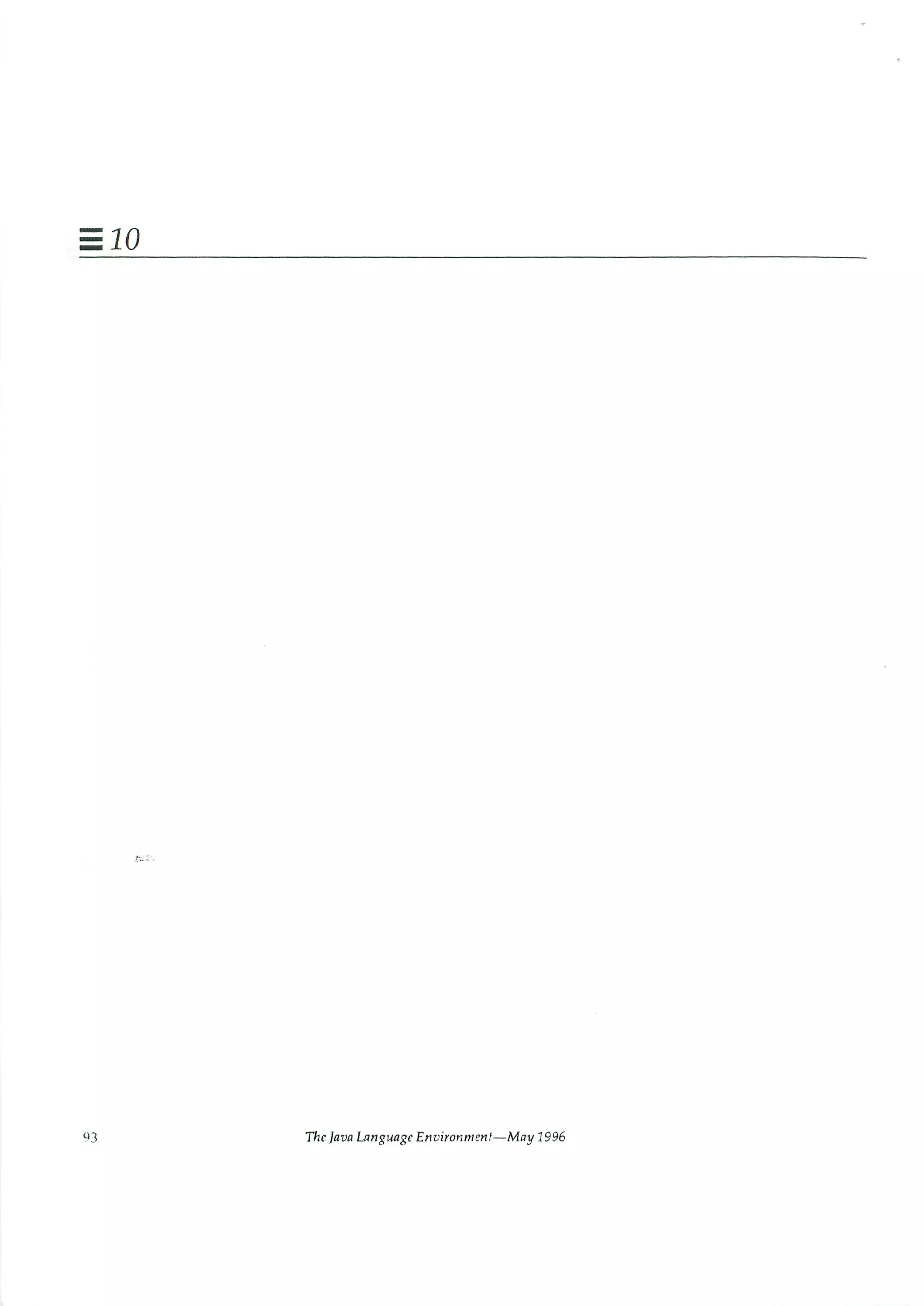 199605   white paper - the java language environment