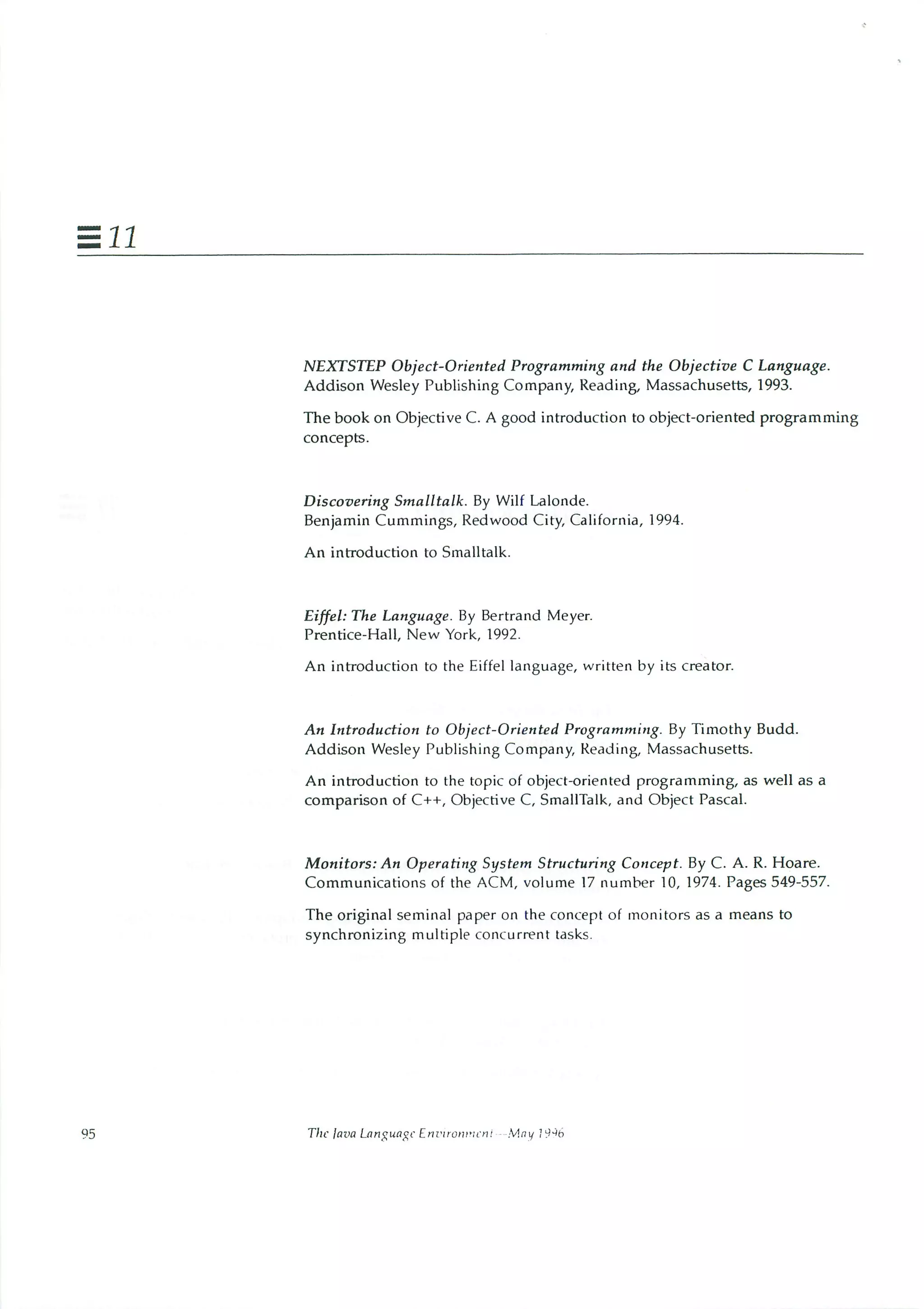 199605   white paper - the java language environment