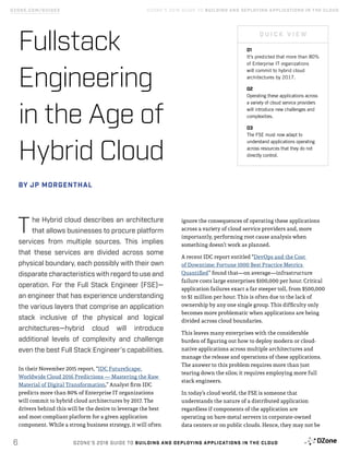 DZone’s 2016 Guide To Building And Deploying Applications In The Cloud ...