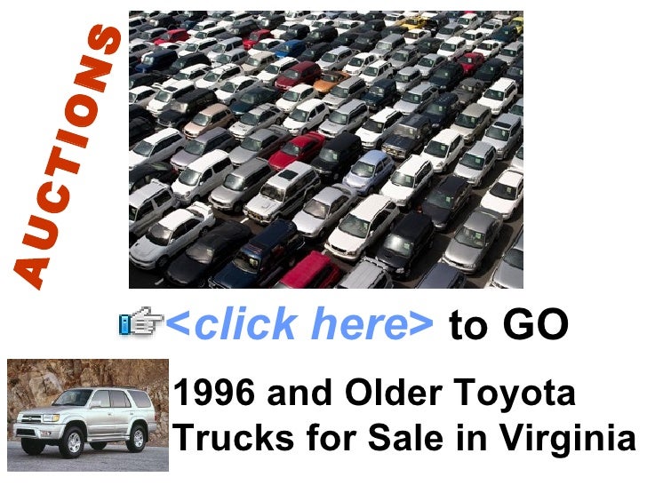1996 And Older Toyota Trucks For Sale In Virginia