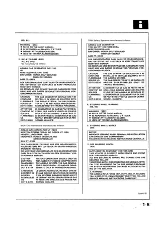 1996 HONDA ACCORD SERVICE MANUAL visual data 3