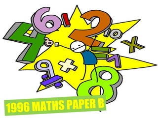 1996 Mathematics Paper A Input your name and press send. Next Page 1996 MATHS PAPER B 