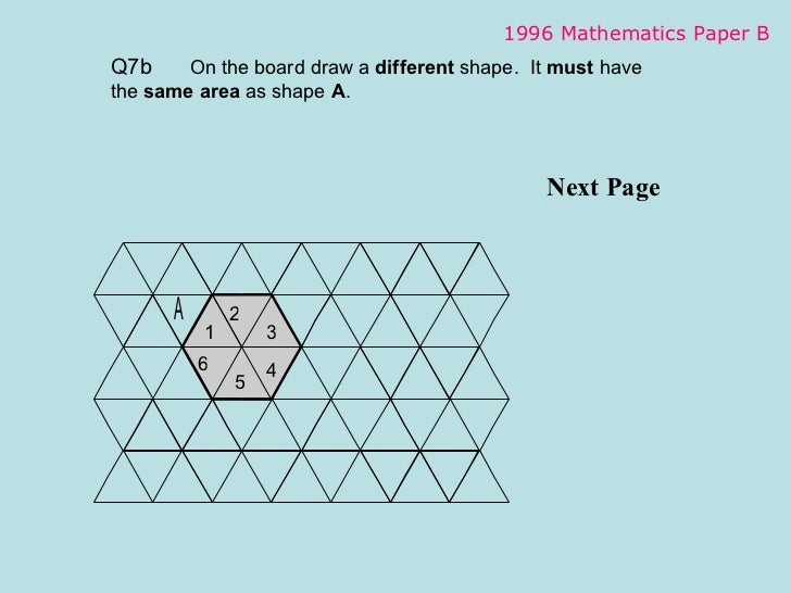 Interactive Voting - 1996 mathematics paper b
