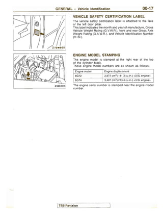 1998 MITSUBISHI MONTERO REPAIR MANUAL PDF visual data 5