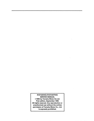 1996 YAMAHA ROYAL STAR SERVICE MANUAL PDF visual data 6
