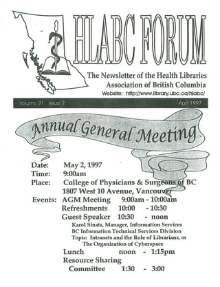 HLABC Forum: April 1997