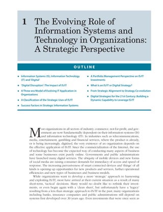 (Original PDF) The Strategic Management of Information Systems 4th | PDF
