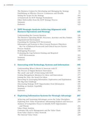 (Original PDF) The Strategic Management of Information Systems 4th | PDF