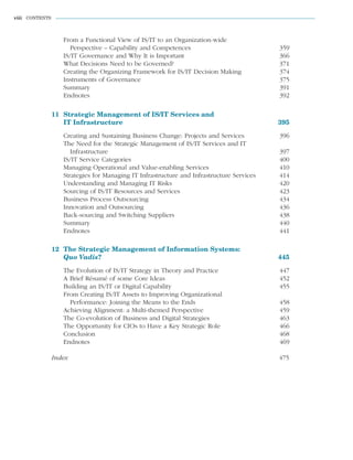 (Original PDF) The Strategic Management of Information Systems 4th | PDF