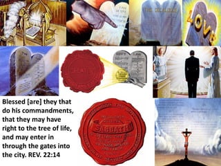 Blessed [are] they that do his commandments, that they may have right to the tree of life, and may enter in through the gates into the city. REV. 22:14  