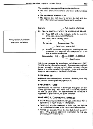 TOYOTA SUPRA SERVICE MANUAL visual data 6