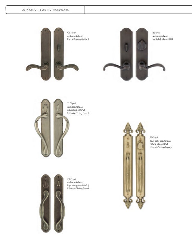 A R C H I T E C T U R A L Marvin Windows And Doors Hardware