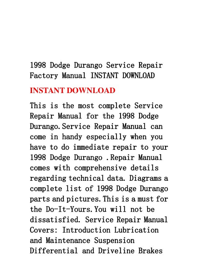 2000 dodge dakota owners manual download