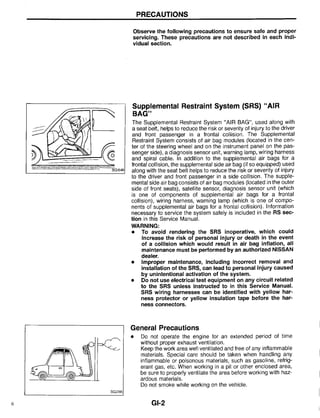 1997 NISSAN MAXIMA SERVICE REPAIR MANUAL visual data 5